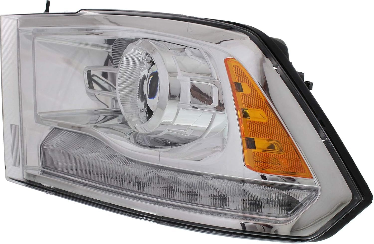 Front Head Light Assembly Left Driver Side Direct Replacement Compatible With 2013-2015 Ram 1500 2500 3500 CH2502244 68093217AB