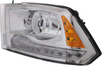 Front Head Light Assembly Left Driver Side Direct Replacement Compatible With 2013-2015 Ram 1500 2500 3500 CH2502244 68093217AB