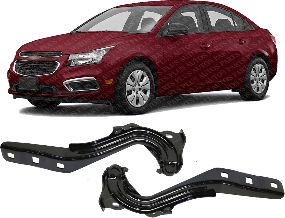Set of 2 Front Hood Hinge Steel Left Driver & Right Passenger Side Direct Replacement Compatible with 2016-2019 Chevrolet Cruze GM1236175 GM1236174 84304689 84304688