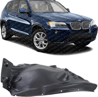 Front Fender Liner Rear Section Plastic Right Passenger Side Direct Replacement Compatible With 2011-2017 BMW X3 / 2015-2018 X4 BM1249127 51717213644