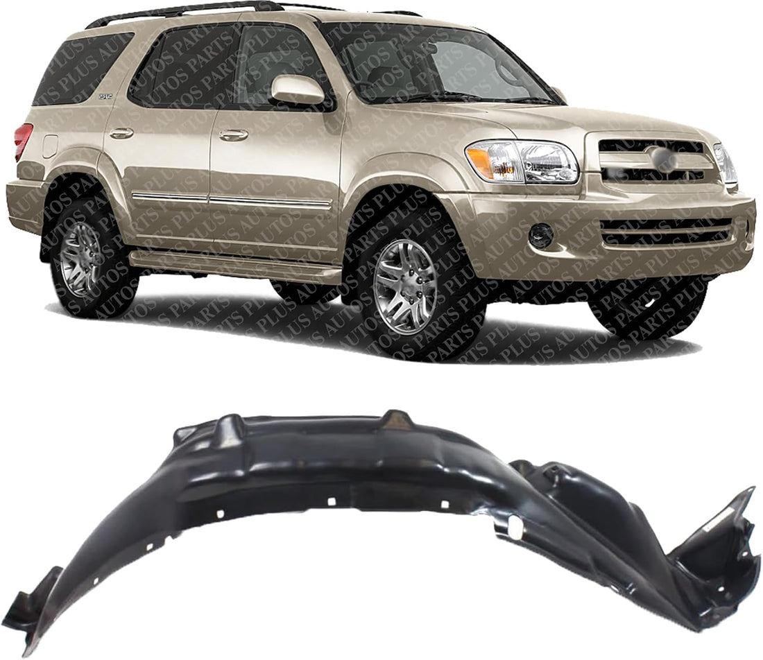 Front Fender Liner Right Passenger Side Direct Replacement Compatible With 2005-2007 Toyota Sequoia TO1251121 538750C040