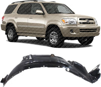 Front Fender Liner Right Passenger Side Direct Replacement Compatible With 2005-2007 Toyota Sequoia TO1251121 538750C040