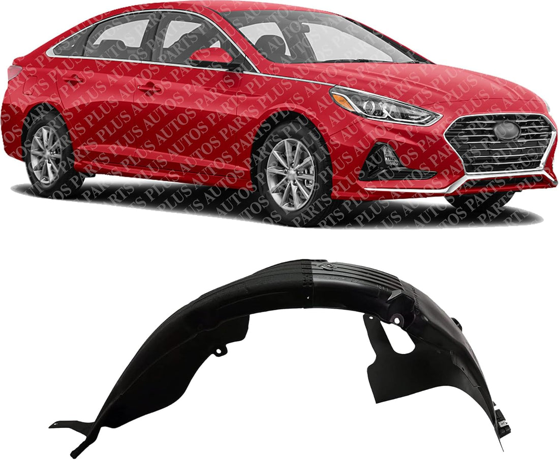 Front Fender Liner Right Passenger Side Direct Replacement Compatible With 2018-2019 Hyundai Sonata HY1249179 86812C2500