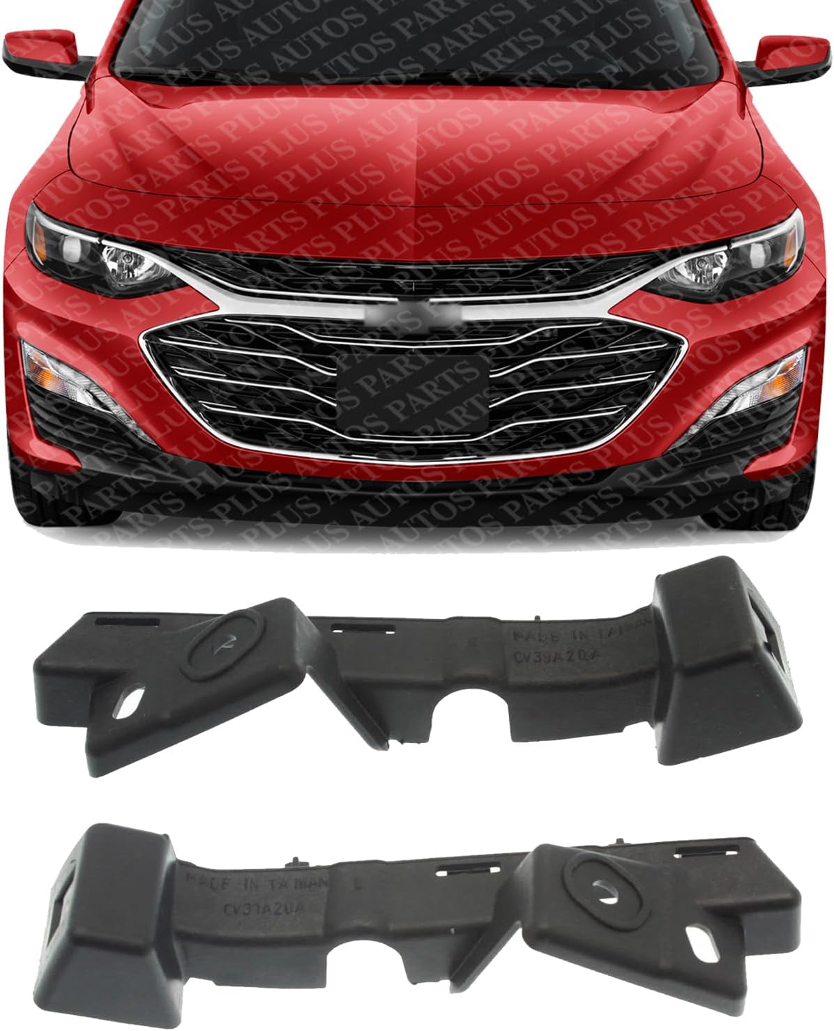 Set Of 2 Front Bumper Retainer Right Passenger & Left Driver Side Direct Replacement Compatible With 2016-2022 Chevrolet Malibu GM1043137 GM1042137 84650636 84081022 84650637 84081023