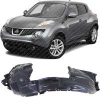 Front Fender Liner Left Driver Side Direct Replacement Compatible With 2011-2016 Nissan Juke NI1248124 NI1248140 638431KA0A 638433YW0