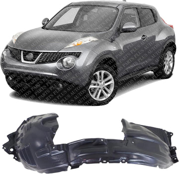 Front Fender Liner Left Driver Side Direct Replacement Compatible With 2011-2016 Nissan Juke NI1248124 NI1248140 638431KA0A 638433YW0