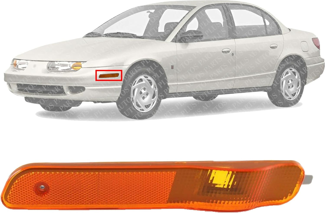 Front Side Marker Light Left Driver Side Direct Replacement Compatible With 2000-2002 Saturn S-Series GM2550183 21110857