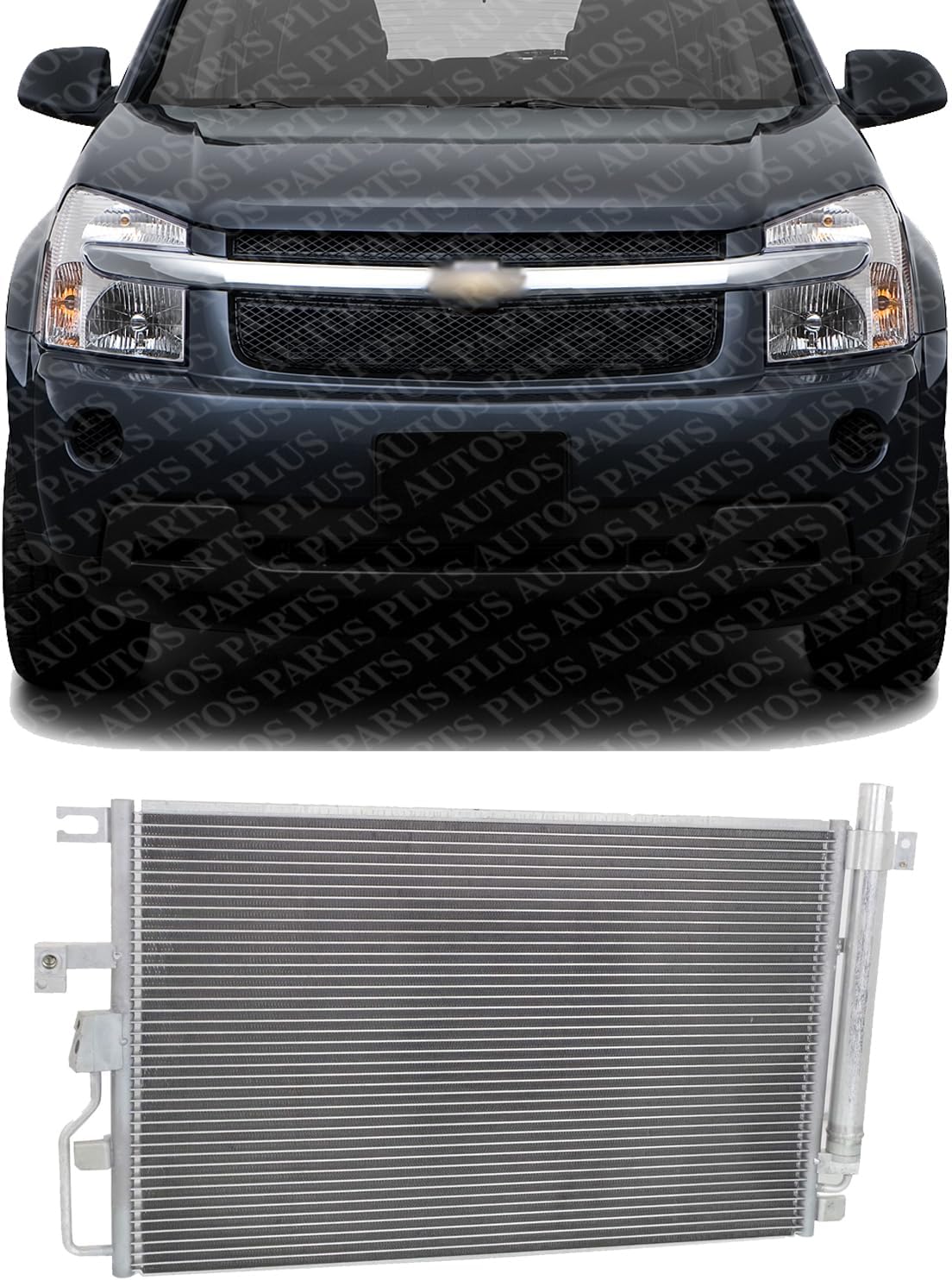 Front A/C Condenser Aluminum Core Direct Replacement Compatible With 2006-2009 Chevrolet Equinox/Pontiac Torrent GM3030274 19256971