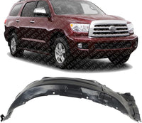 Front Fender Liner Rear Section Right Passenger Side Direct Replacement Compatible With 2010-2022 Toyota Sequoia TO1249188 538070C011