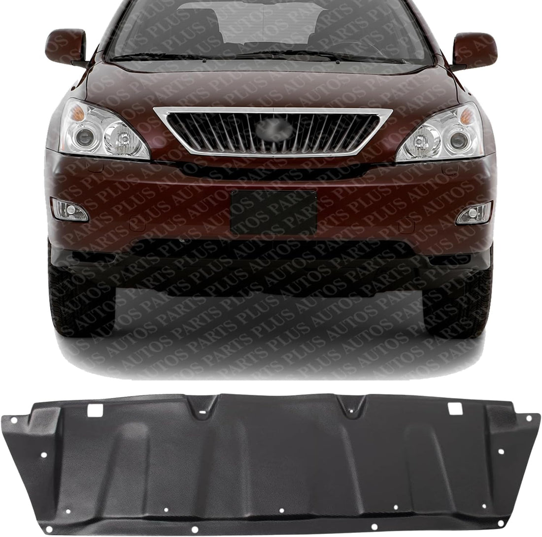 AUTOS PARTS PLUS Front Engine Splash Shield Under Cover Plastic Direct Replacement Compatible with 2004-2006 Lexus RX330 / 2007-2009 RX350 LX1228125 514410E010
