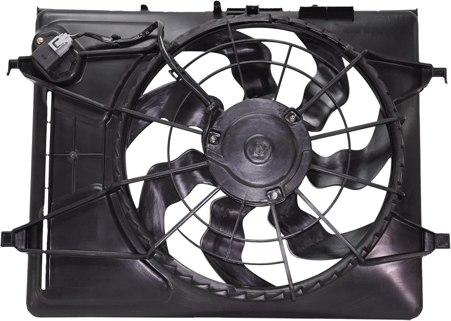 AUTOS PARTS PLUS Front Radiator Cooling Fan Assembly Direct Replacement Compatible With 2007-2010 Hyundai Elantra HY3115120 253802H150