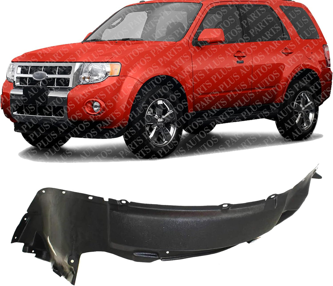 Front Upper Section Fender Liner Left Driver Side Direct Replacement Compatible With 2008-2012 Ford Escape / 2008-2011 Mercury Mariner FO1248126 8L8Z16103B