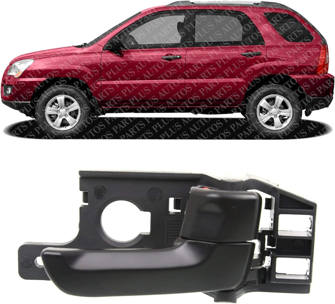 Front Or Rear Interior Door Handle Left Driver Side Direct Replacement Compatible with 2005-2010 Kia Sportage ‎826101F000WK