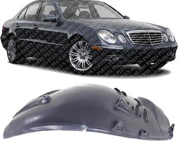 Front Section Fender Liner Right Passenger Side Direct Replacement Compatible With 2003-2009 Mercedes Benz E-Class MB1251100 2116980230