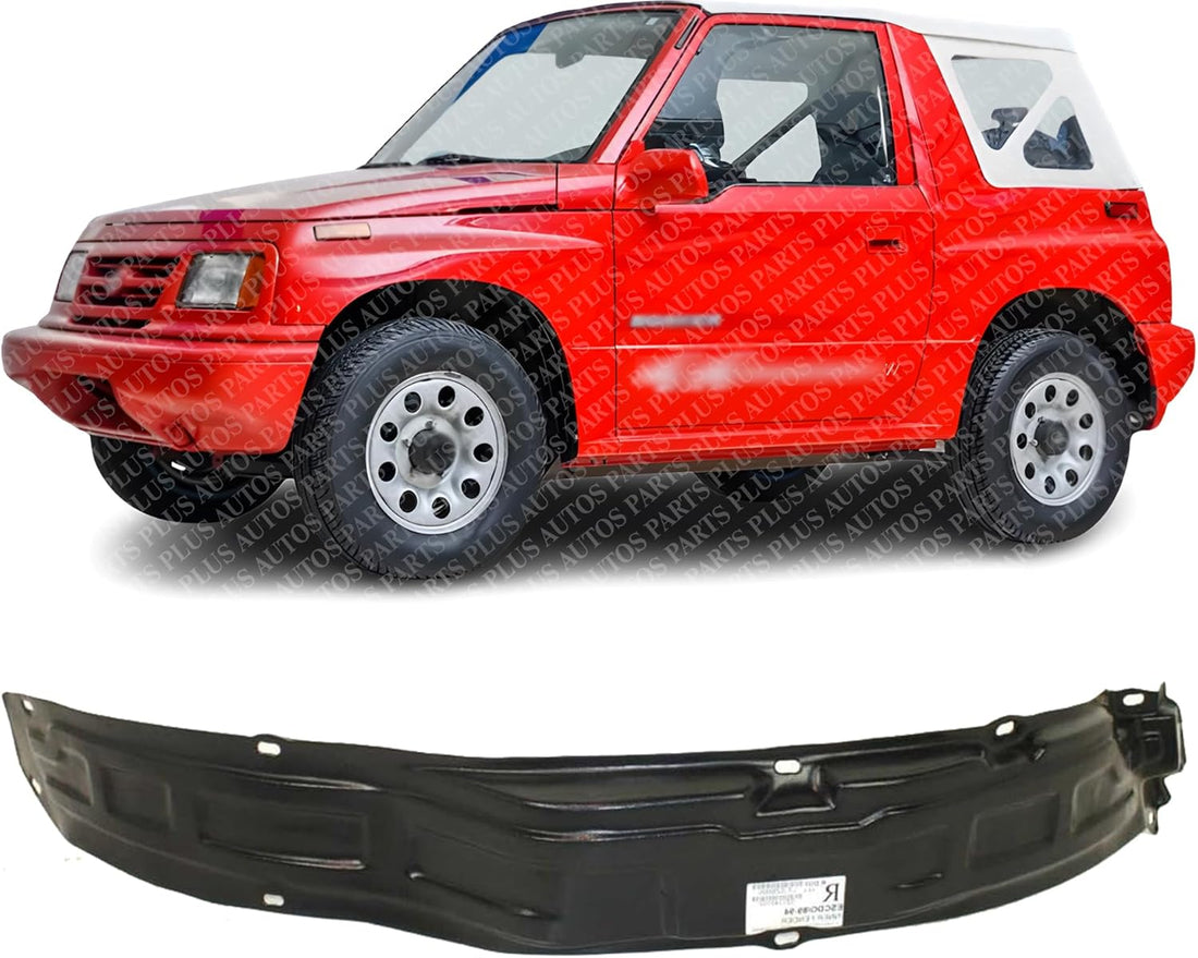 Front Fender Liner Left Driver Side Direct Replacement Compatible With 1989-1998 Suzuki Sidekick/Chevrolet Tracker SZ1248102 7248260A01