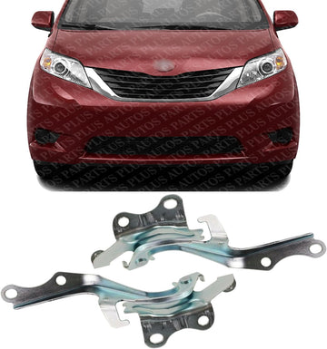 Set of 2 Front Hood Hinge Right Passenger & Left Driver Side Direct Replacement Compatible with 2011-2020 Toyota Sienna TO1236169 TO1236170 5342008020 5341008020