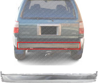 Rear Bumper Center Face Bar Chrome Steel Direct Replacement Compatible With Toyota 4Runner 1996-1998 TO1102219 5210535130