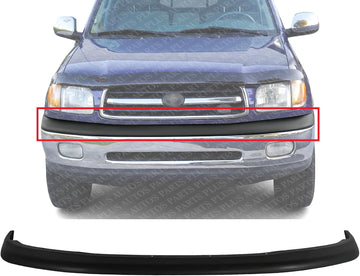 Front Bumper Upper Cover Textured Plastic Direct Replacement Compatible With 2000-2006 Toyota Tundra TO1000198 521190C010