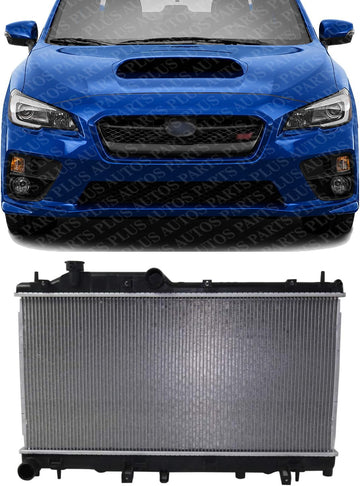 Front Radiator Aluminum Core Direct Replacement Compatible With 2015-2021 Subaru WRX STI SU3010660 45119VA010