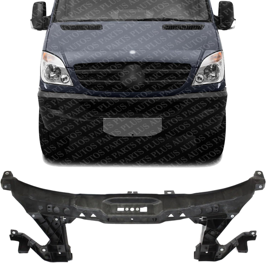 Front Radiator Support Assembly Plastic Direct Replacement Compatible With 2007-2009 Dodge Sprinter / 2010-2013 Mercedes Benz 2500 3500 CH1225231 MB1225175 68047141AA 9068800203