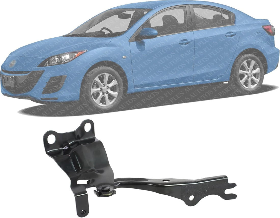 Front Hood Hinge Steel Left Driver Side Direct Replacement Compatible With 2010-2012 Mazda 3 MA1236122 BBM252420B