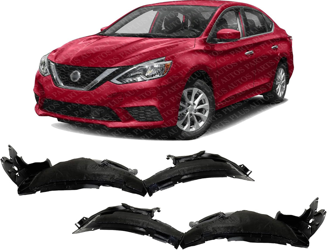 Set Of 2 Front Fender Liner Plastic Left Driver & Right Passenger Side Direct Replacement Compatible With 2017-2020 Nissan Rogue NI1248158 NI1249158 638407FA0A 638417FA0A‎