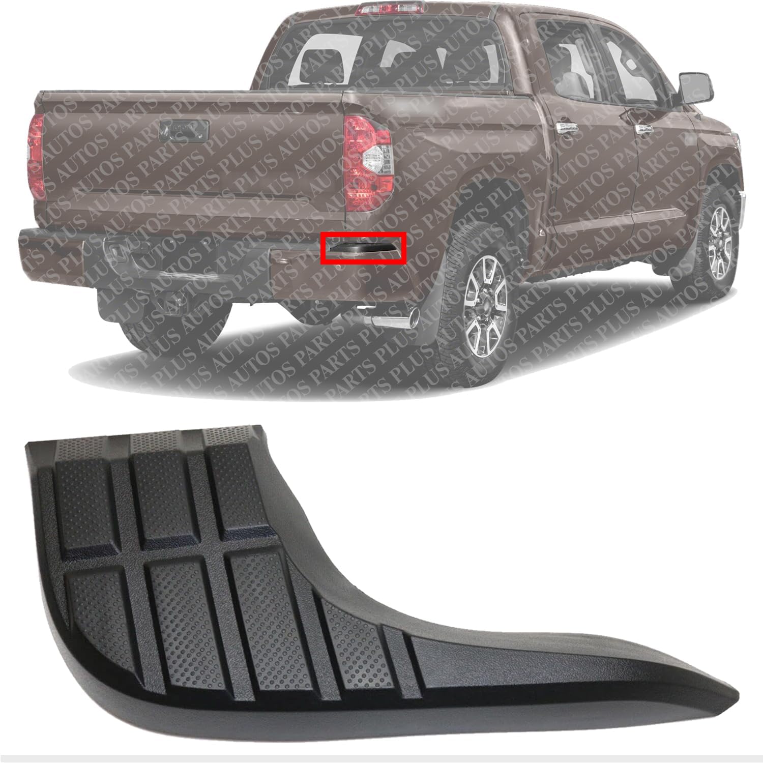 Rear Bumper Outer Step Pad Right Passenger Side Direct Replacement Compatible With 2014-2021 Toyota Tundra TO1197102 521630C070