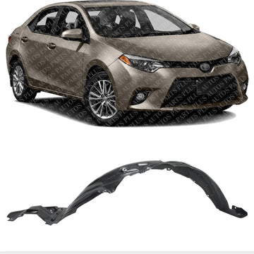 Front Fender Liner Vacuum Form Right Passenger Side Direct Replacement Compatible with 2014-2016 Toyota Corolla TO1249178 5387502460