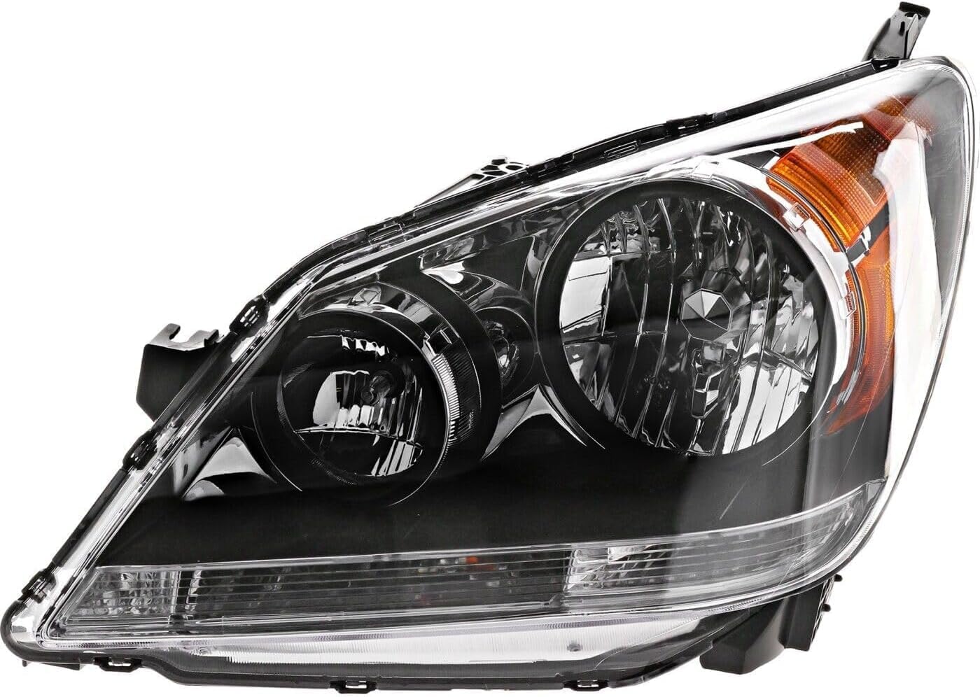 Front Headlight Assembly Halogen Left Driver Side Direct Replacement Compatible With 2008-2010 Honda Odyssey HO2502136 33150SHJA51