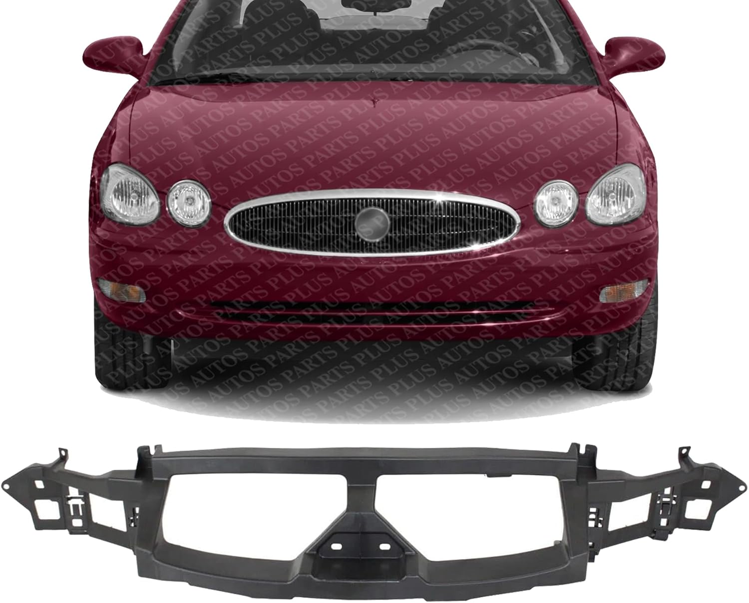 Front Header Panel Bumper Support Plastic Direct Replacement Compatible With 2005-2007 Buick Allure/LaCrosse GM1011100 15285497