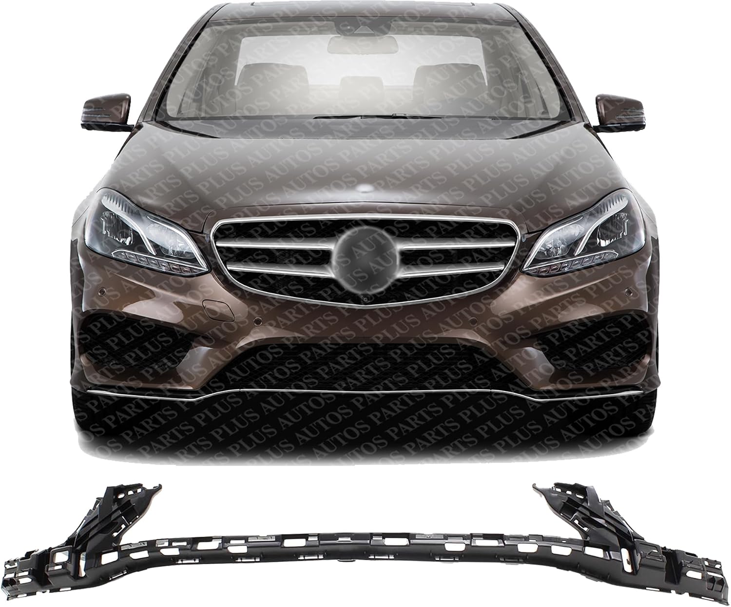Front Bumper Cover Reinforcement Frame Plastic Direct Replacement Compatible With 2014-2016 Mercedes Benz E-Class MB1069105 2128854965