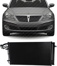 AUTOS PARTS PLUS Front A/C Condenser Aluminum Core Direct Replacement Compatible With 2012-2013 Hyundai Equus HY3030151 976063N100