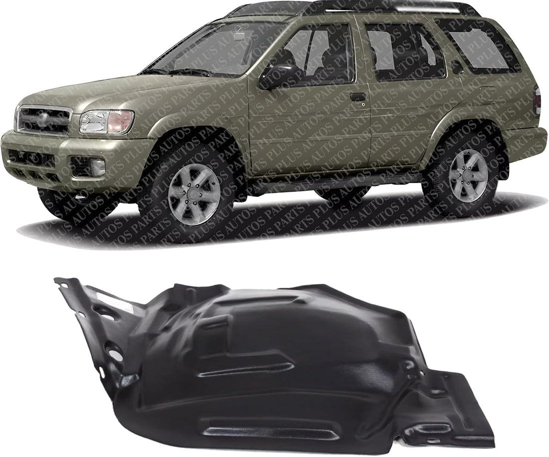 Front Section Fender Liner Left Driver Side Direct Replacement Compatible With 1999-2004 Nissan Pathfinder NI1250114 638452W100