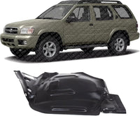 Front Section Fender Liner Left Driver Side Direct Replacement Compatible With 1999-2004 Nissan Pathfinder NI1250114 638452W100
