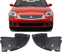 Set of 2 Front Engine Splash Shield Under Cover Plastic Left Driver & Right Passenger Side Direct Replacement Compatible with 2004-2012 Mitsubishi Galant MI1228103 MI1228104