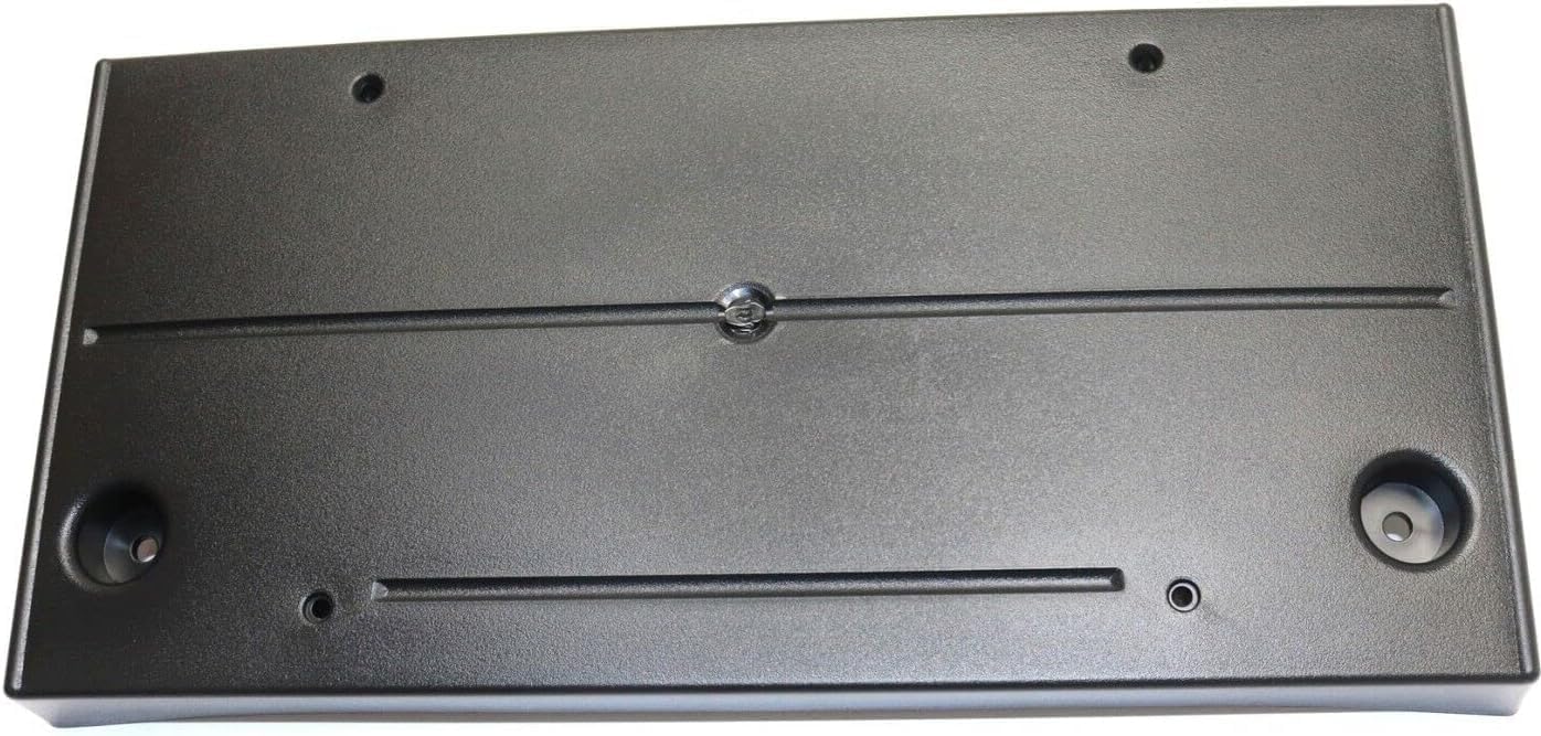 Front License Plate Bracket Textured Plastic Direct Replacement Compatible with 2014-2018 BMW X5 BM1068128 51137294479