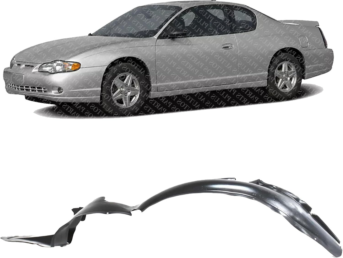 Front Fender Liner Left Driver Side Direct Replacement Compatible With 2000-2005 Chevrolet Monte Carlo GM1248139 10440210
