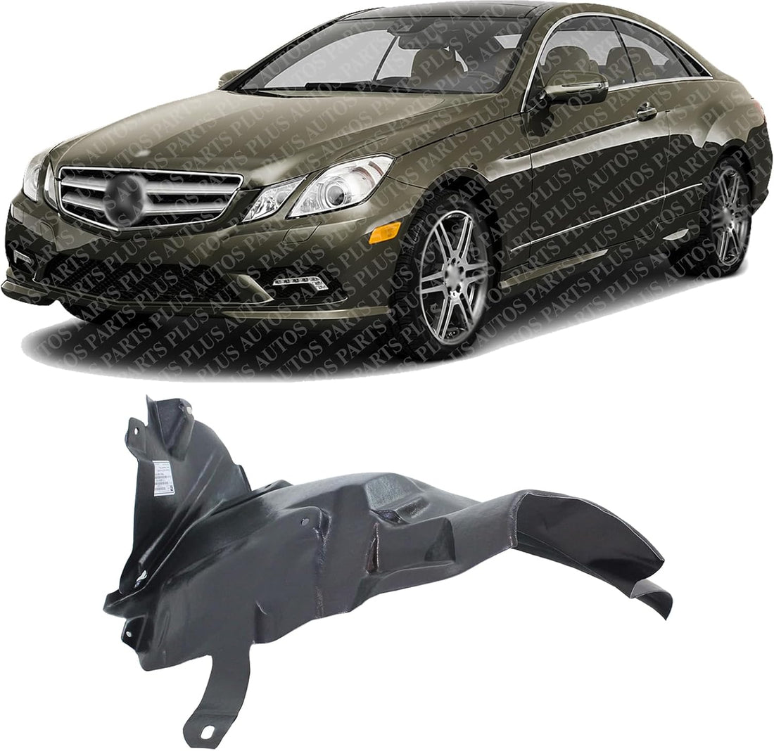 Front Fender Liner Rear Section Left Driver Side Direct Replacement Compatible With 2010-2017 Mercedes Benz E-Class MB1248157 2076901330
