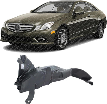 Front Fender Liner Rear Section Left Driver Side Direct Replacement Compatible With 2010-2017 Mercedes Benz E-Class MB1248157 2076901330