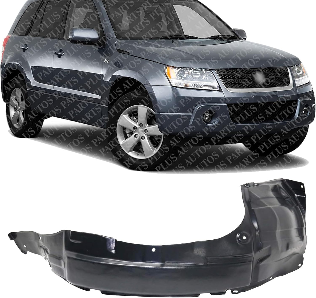 Front Fender Liner Right Passenger Side Direct Replacement Compatible With 2006-2013 Suzuki Grand Vitara SZ1251102 7248165J00