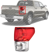 Tail Light Right Passenger Side Direct Replacement Compatible With 2010-2013 Toyota Tundra TO2801183 815500C090