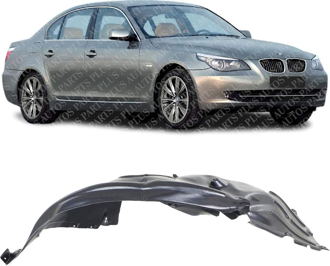 Front Fender Liner Right Passenger Side Direct Replacement Compatible With 2004-2007 BMW 5-Series BM1251111 51717033750-PFM