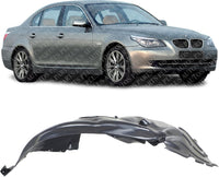 Front Fender Liner Right Passenger Side Direct Replacement Compatible With 2004-2007 BMW 5-Series BM1251111 51717033750-PFM