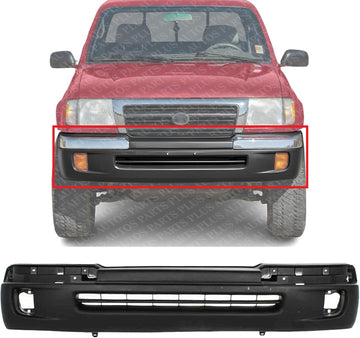 Front Bumper Cover Textured Direct Replacement Compatible With 1998-2000 Toyota Tacoma 2WD TO1095173 5391104090