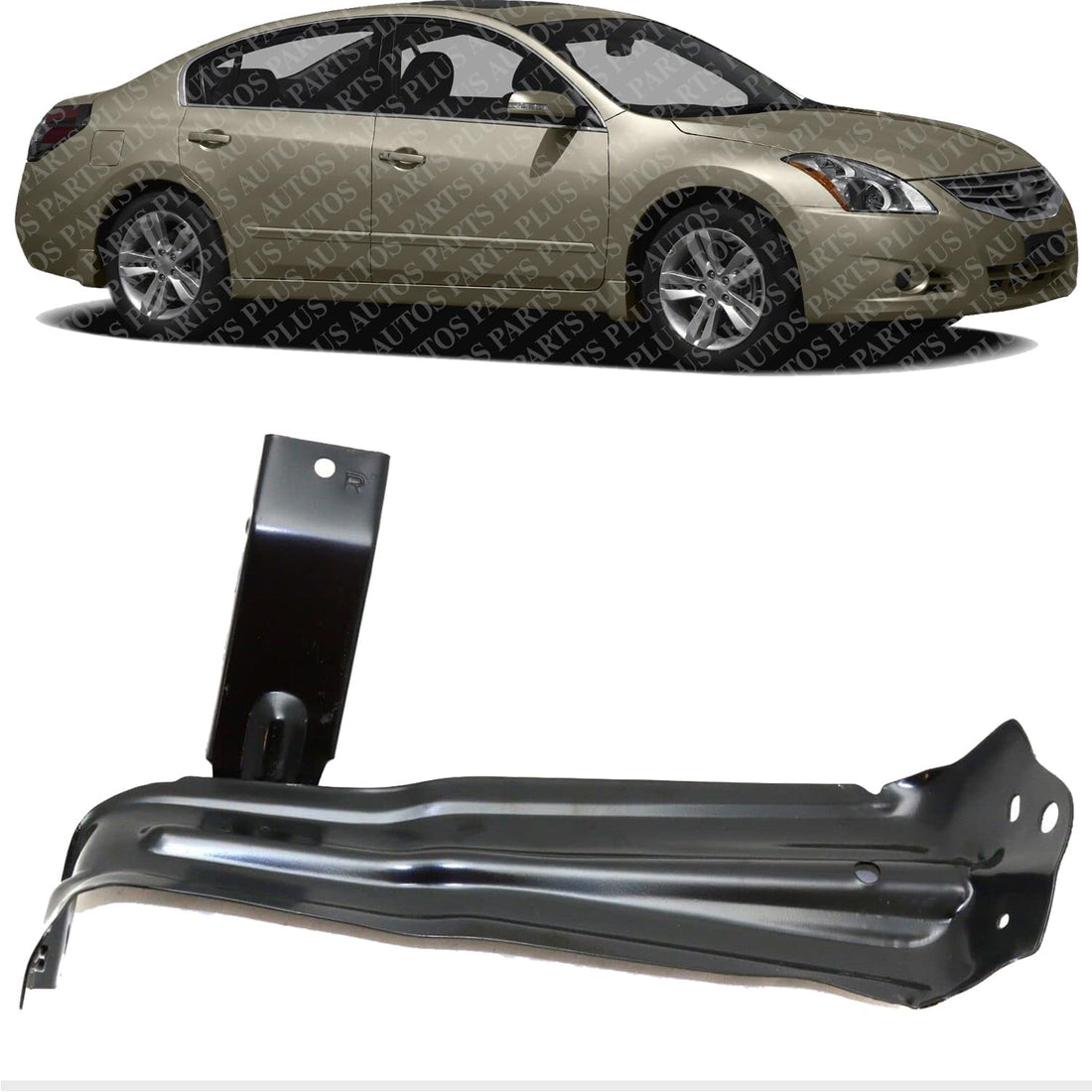 Front Fender Support Steel Right Passenger Side Direct Replacement Compatible With 2009-2014 Nissan Maxima NI1245103 F31809N0MA