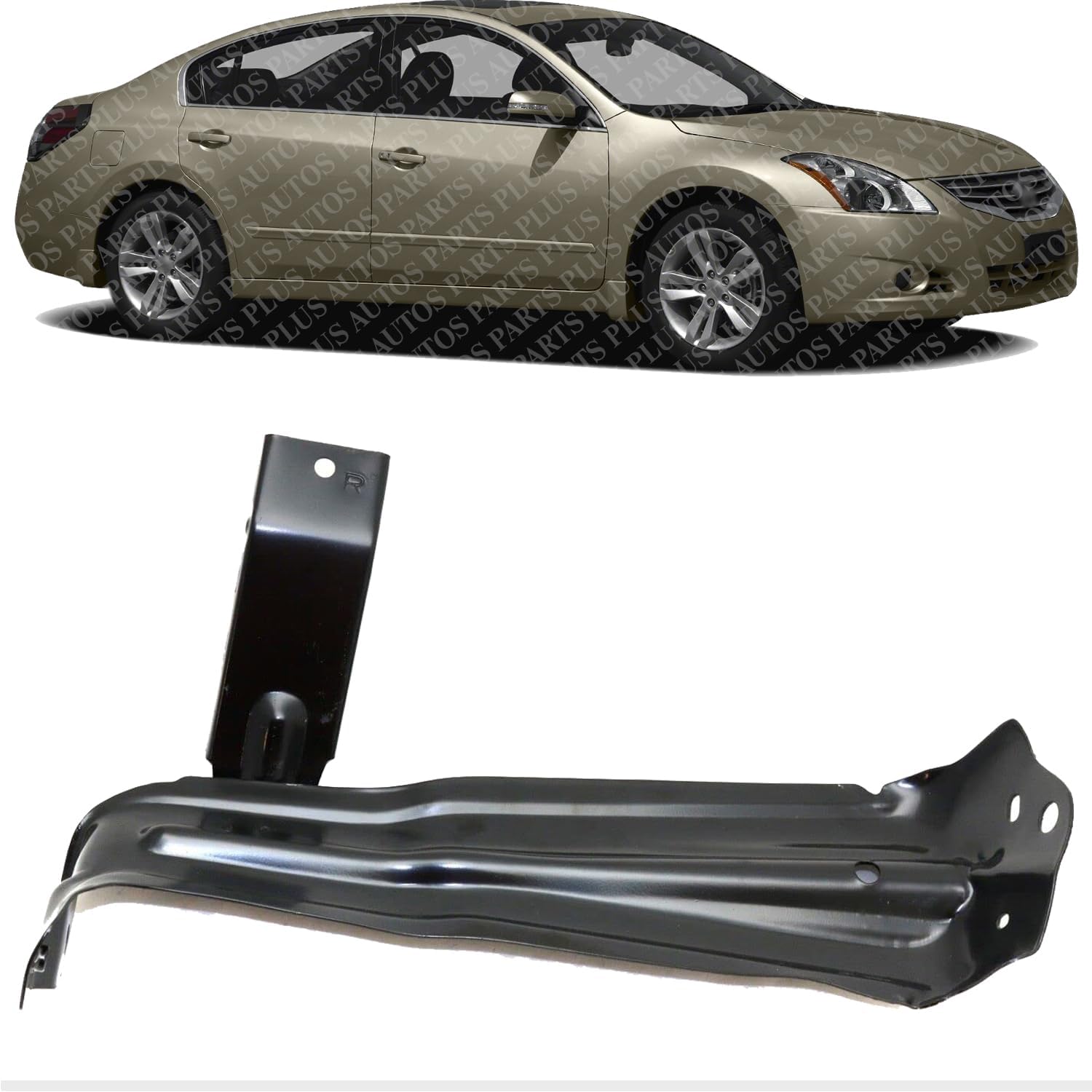 Front Fender Support Steel Right Passenger Side Direct Replacement Compatible With 2009-2014 Nissan Maxima NI1245103 F31809N0MA