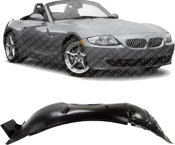 Front Fender Liner Right Passenger Side Direct Replacement Compatible With 2003-2008 BMW Z4 BM1249113 51717012728