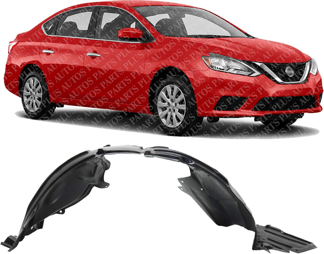 Front Fender Liner Right Passenger Side Direct Replacement Compatible with 2017-2019 Nissan Sentra NI1249162 638404FU0A