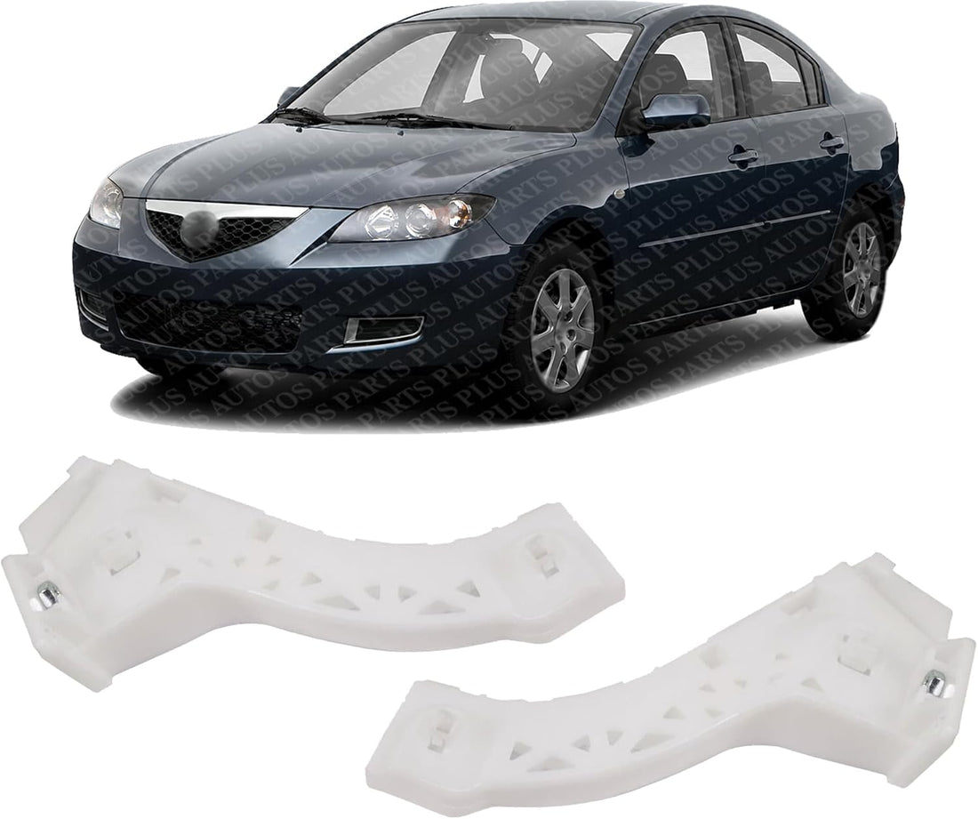 Set Of 2 Front Bumper Retainer Plastic Left Driver & Right Passenger Side Direct Replacement Compatible With 2004-2008 Mazda 3 MA1033100 MA1032100 BN8V500T1C BN8V500U1C