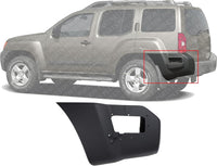 Rear Bumper End Cap Textured Left Driver Side Direct Replacement Compatible With 2005-2015 Nissan Xterra NI1104116 H5025EA00A